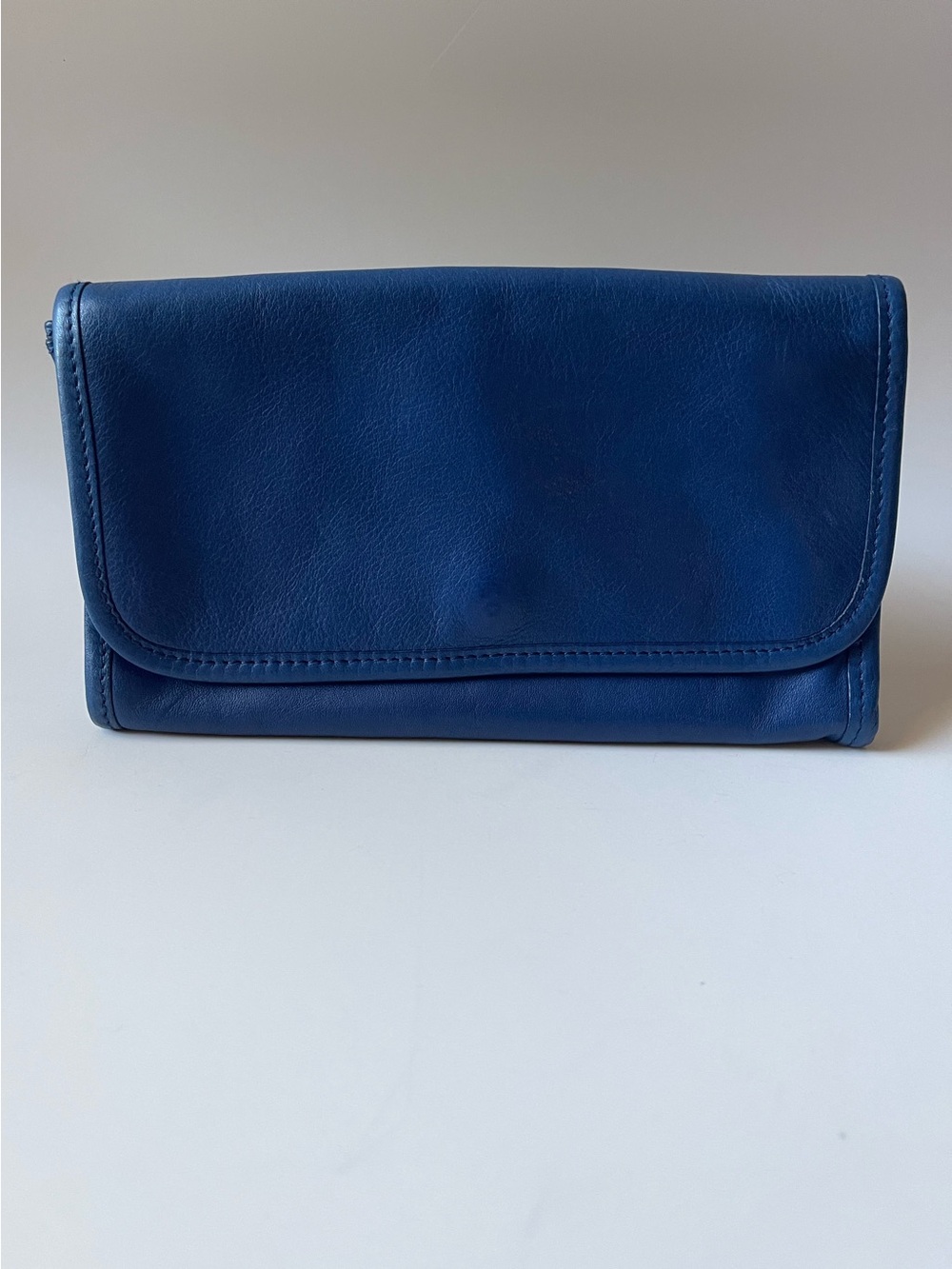 Vintage Blue Envelope Clutch